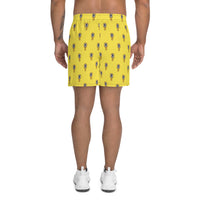 Upside Down Pineapples Yellow Men Shorts