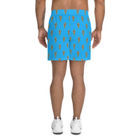 Upside Down Pineapples Blue Men Shorts