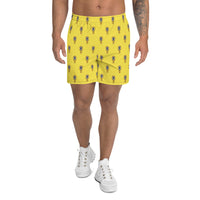 Upside Down Pineapples Yellow Men Shorts
