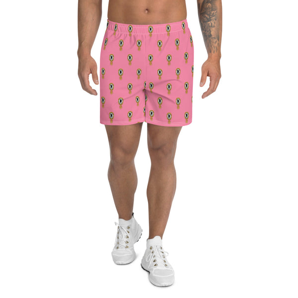 Upside Down Pineapples Pink Men Shorts