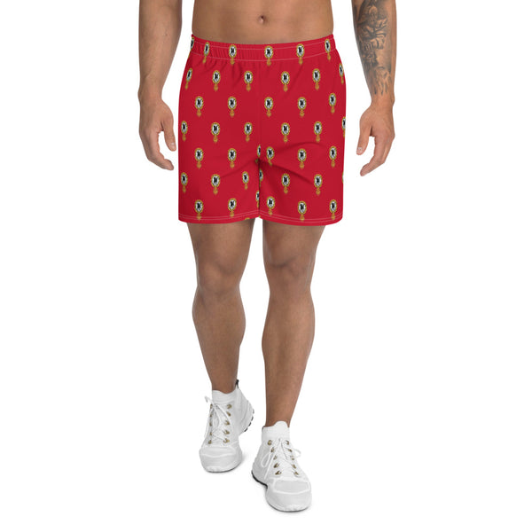 Upside Down Pineapples Red Men Shorts
