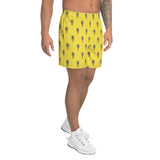 Upside Down Pineapples Yellow Men Shorts